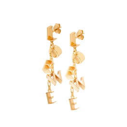 Women Loewe Bold Earrings - Gold