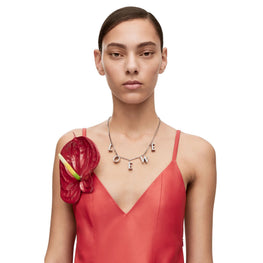 Women Loewe Bold  Necklace - Silver