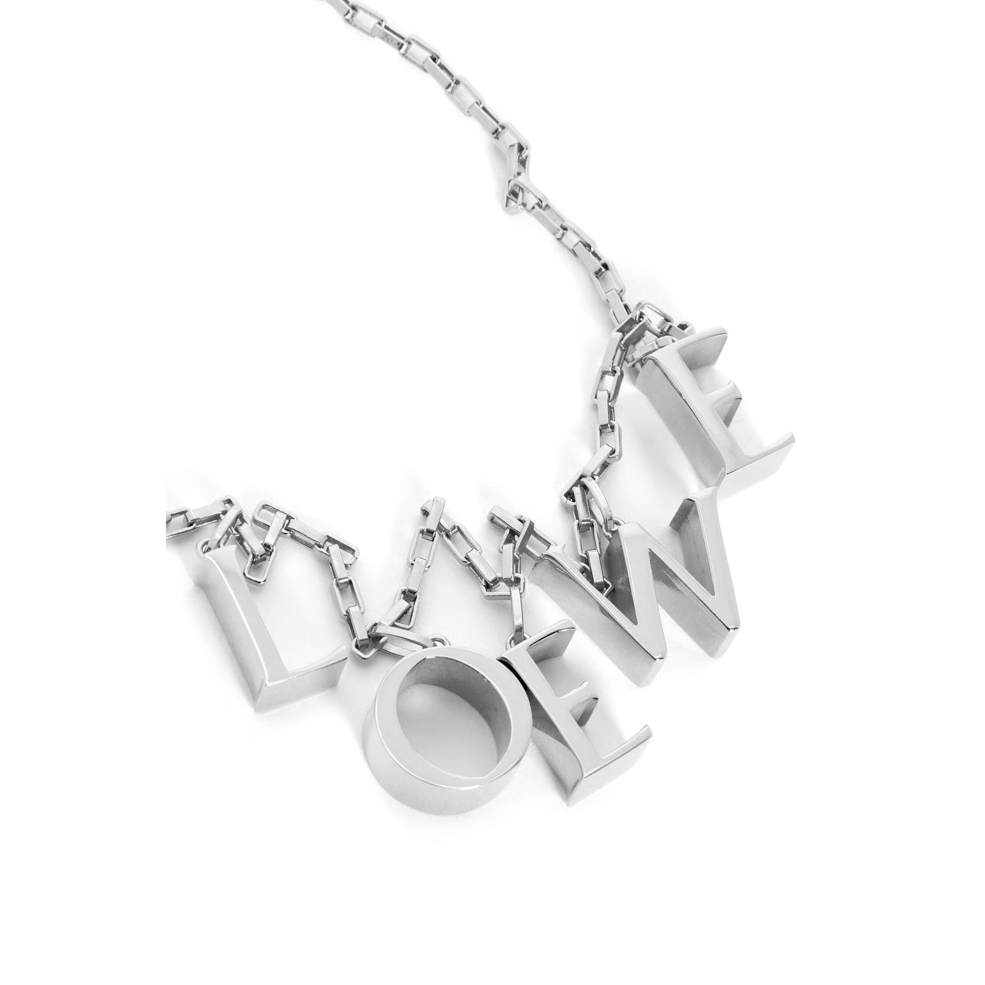 Women Loewe Bold  Necklace - Silver