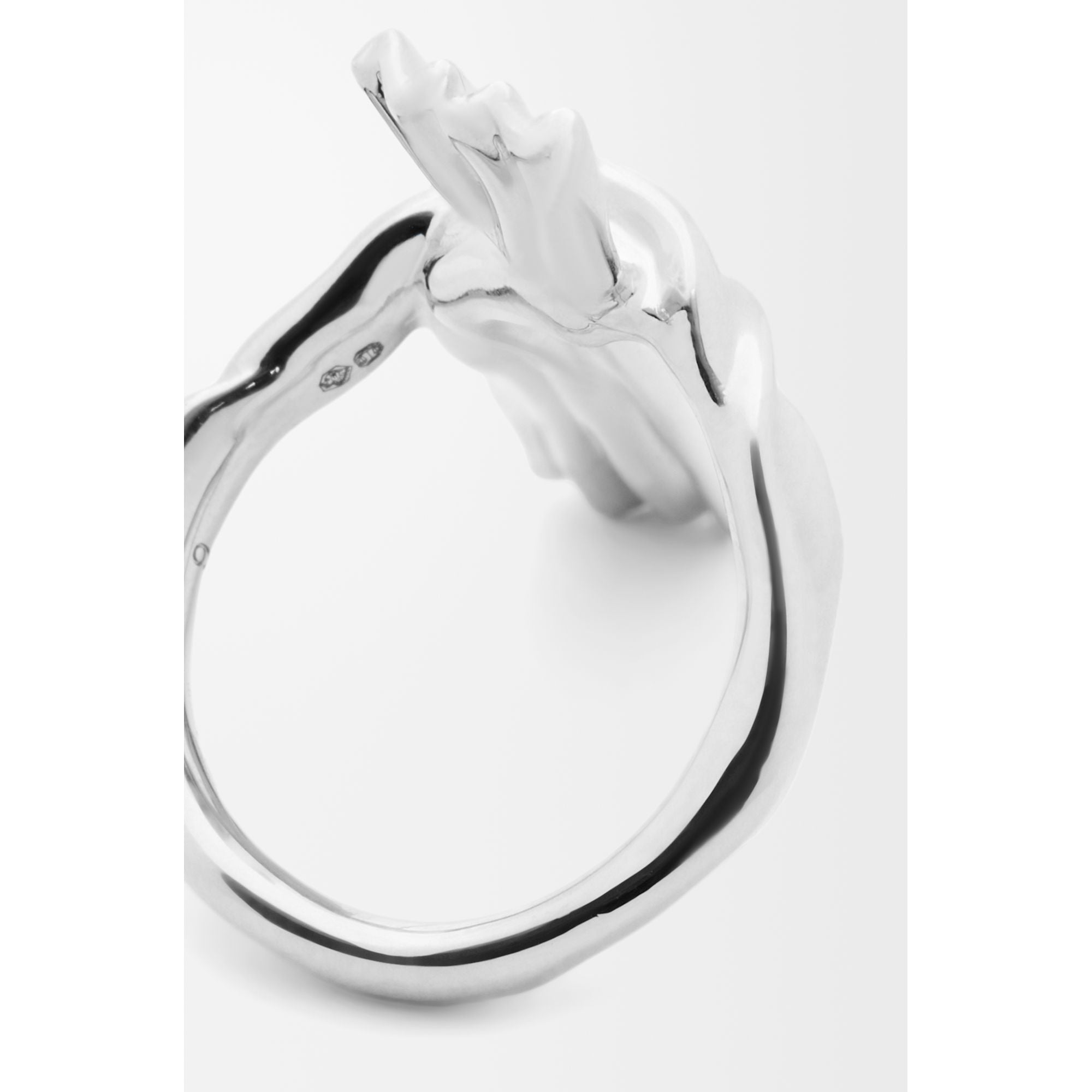 [Fixed Price Item] Women Knuckle Not Ring - White Gold