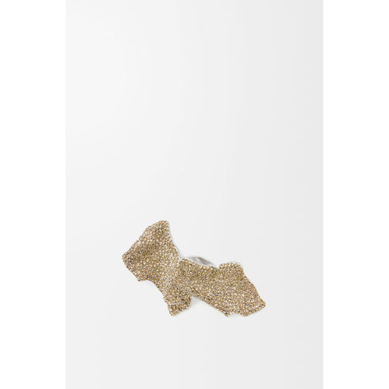 [Fixed Price Item] Women Glitter Fragment Large Ring - Silver/Golden Yellow