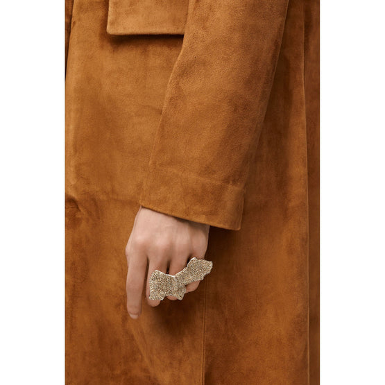 [Fixed Price Item] Women Glitter Fragment Large Ring - Silver/Golden Yellow