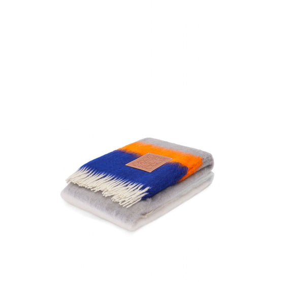 Unisex 130X185 Stripe Blanket - Dark Blue/Multicolor