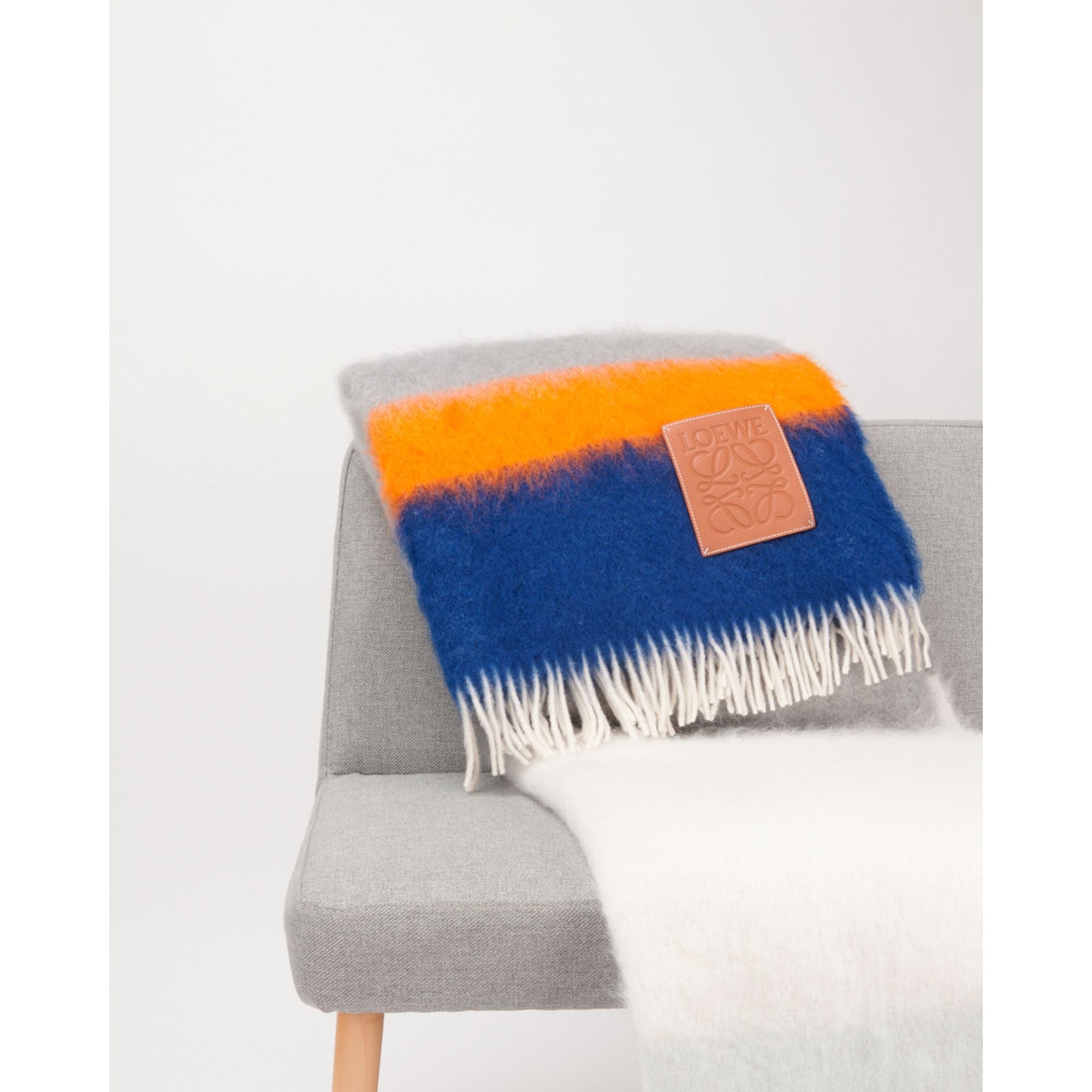Unisex 130X185 Stripe Blanket - Dark Blue/Multicolor