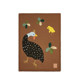 Unisex 140X200 Guinea Fowl Blanket - Brown Nut