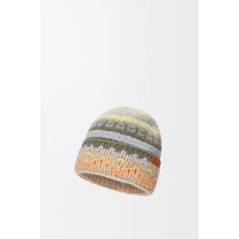 Women Beanie - Beige/Multicolor
