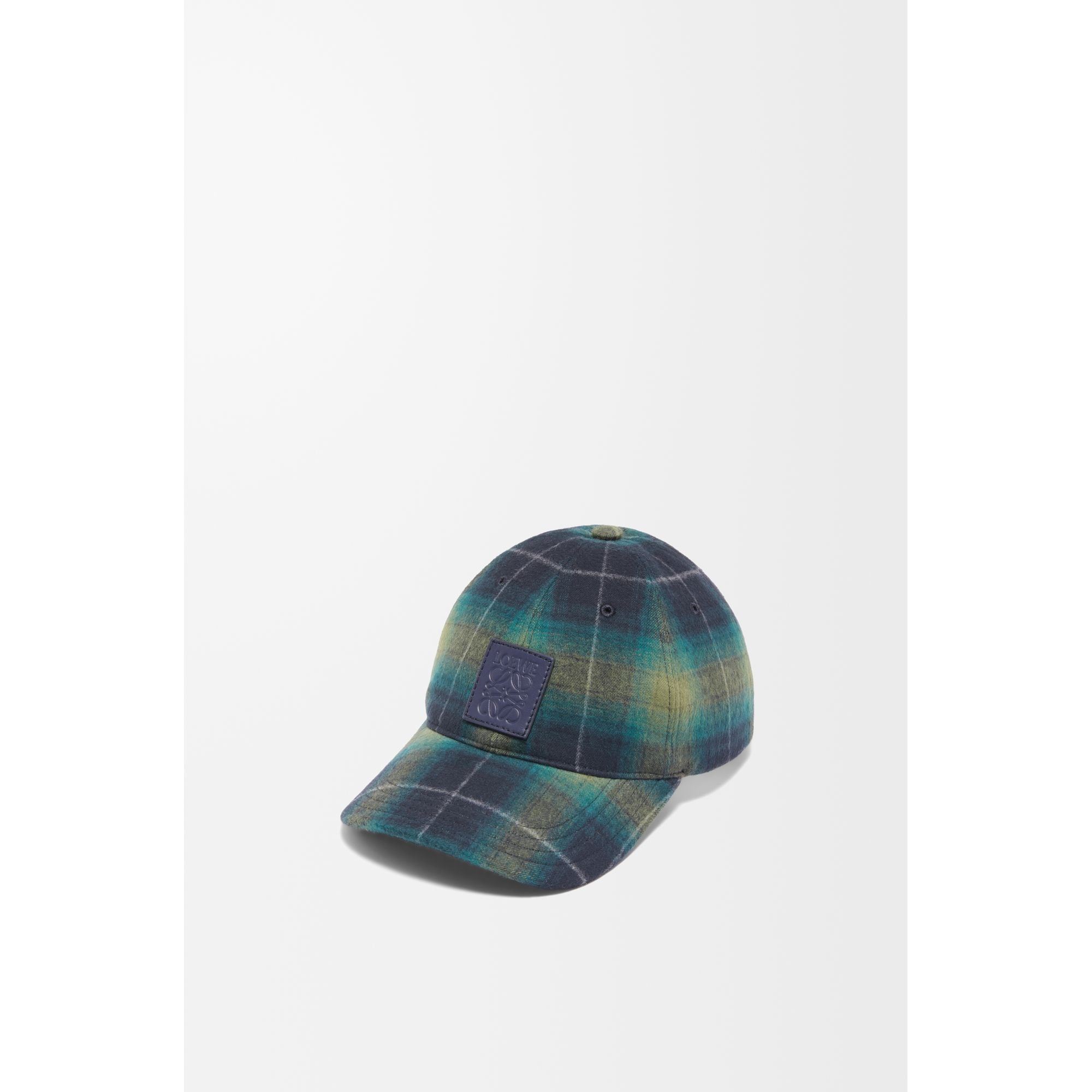 Men Patch Cap Tartan Check - Black/Green