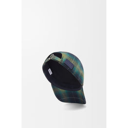 Men Patch Cap Tartan Check - Black/Green