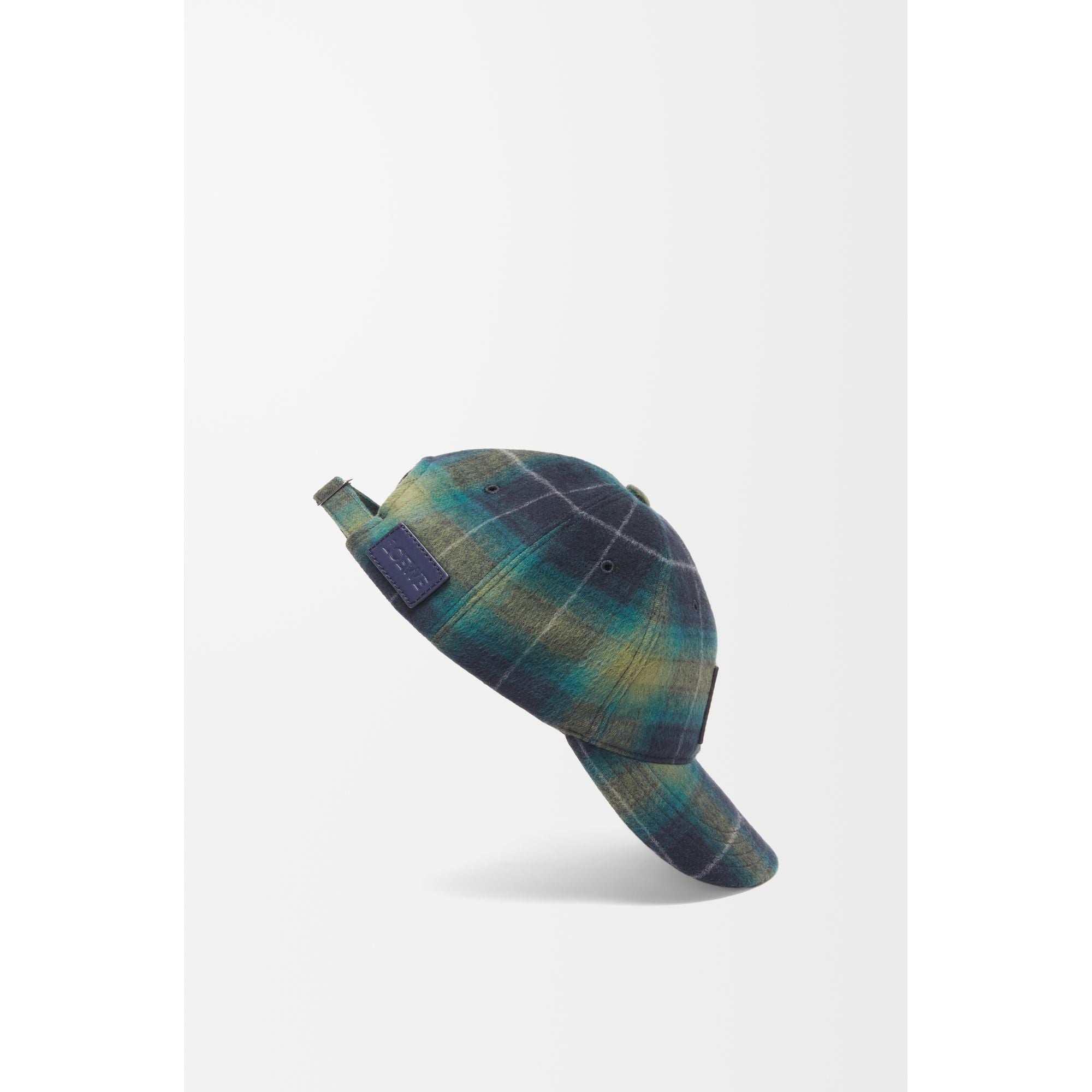 Men Patch Cap Tartan Check - Black/Green
