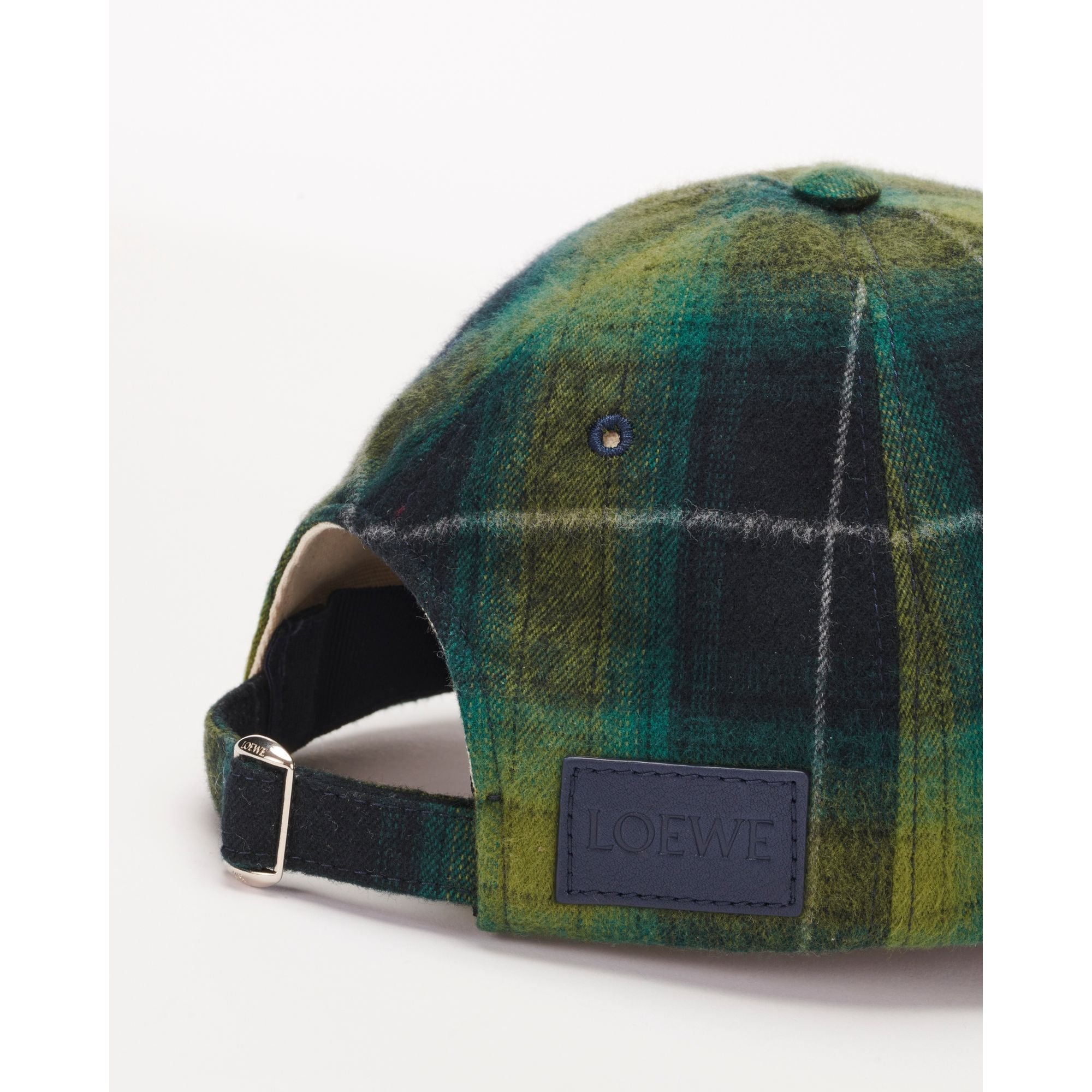 Men Patch Cap Tartan Check - Black/Green