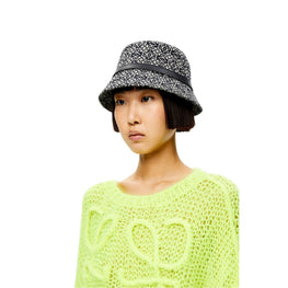 Women Anagram Bucket Hat - Navy/Black
