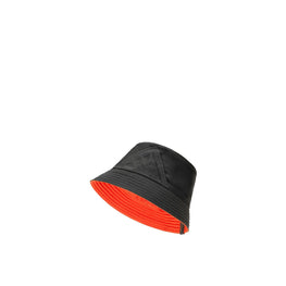 Women Reversible Bucket Hat - Black/Orange