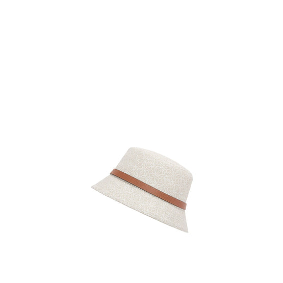 Women Anagram Bucket Hat - Ecru/Soft White