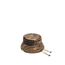 Women Loewe Multicolor Bucket Hat - Natural/Honey Gold/Black