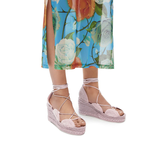 Women Sole Wedge Espadrille - Lavander
