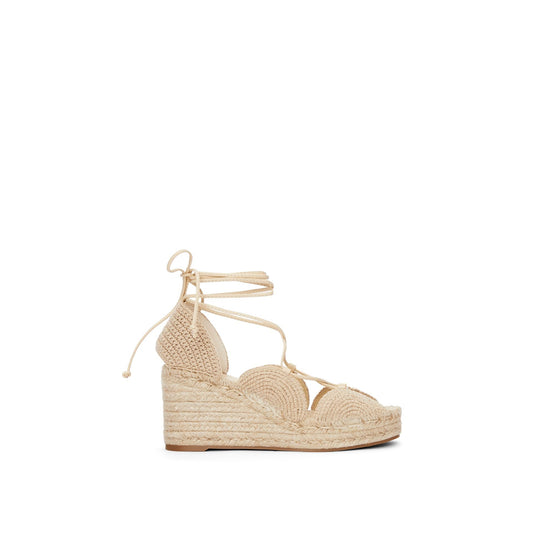 Women Sole Wedge Espadrille - Oat Milk