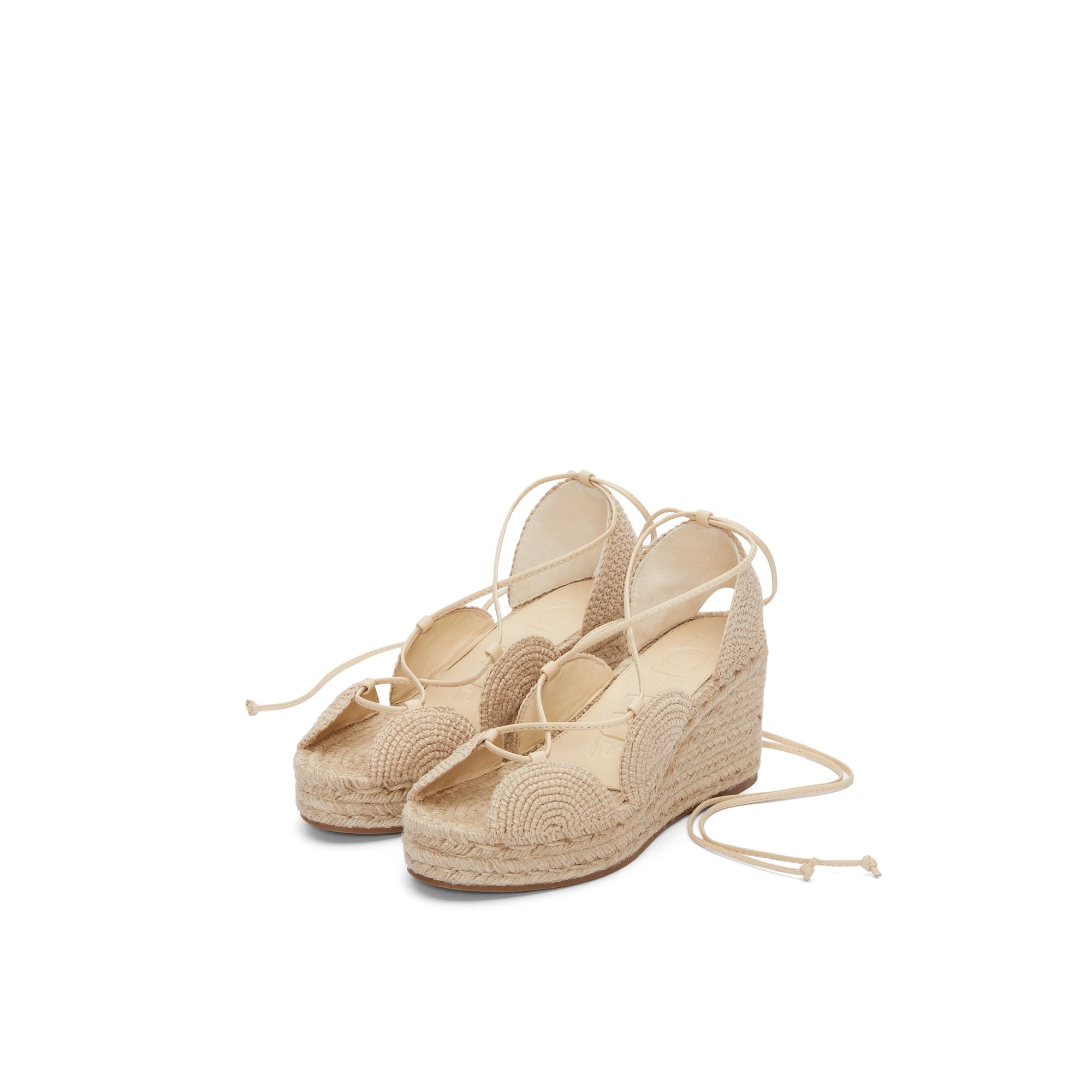 Women Sole Wedge Espadrille - Oat Milk