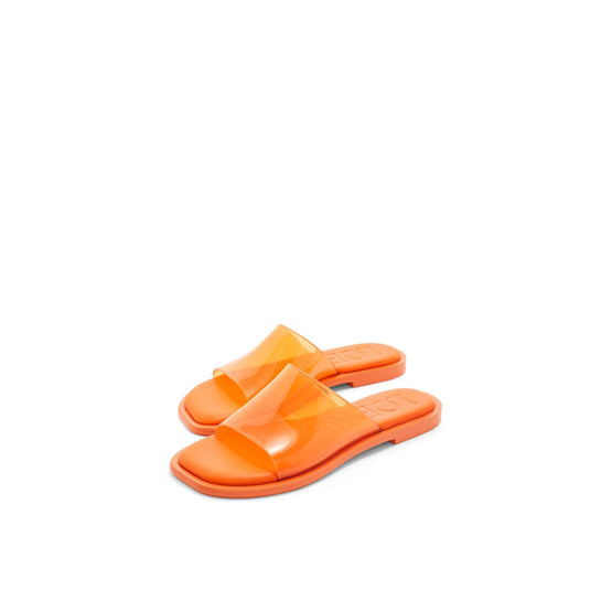 Women Petal Slide - Transparent Orange