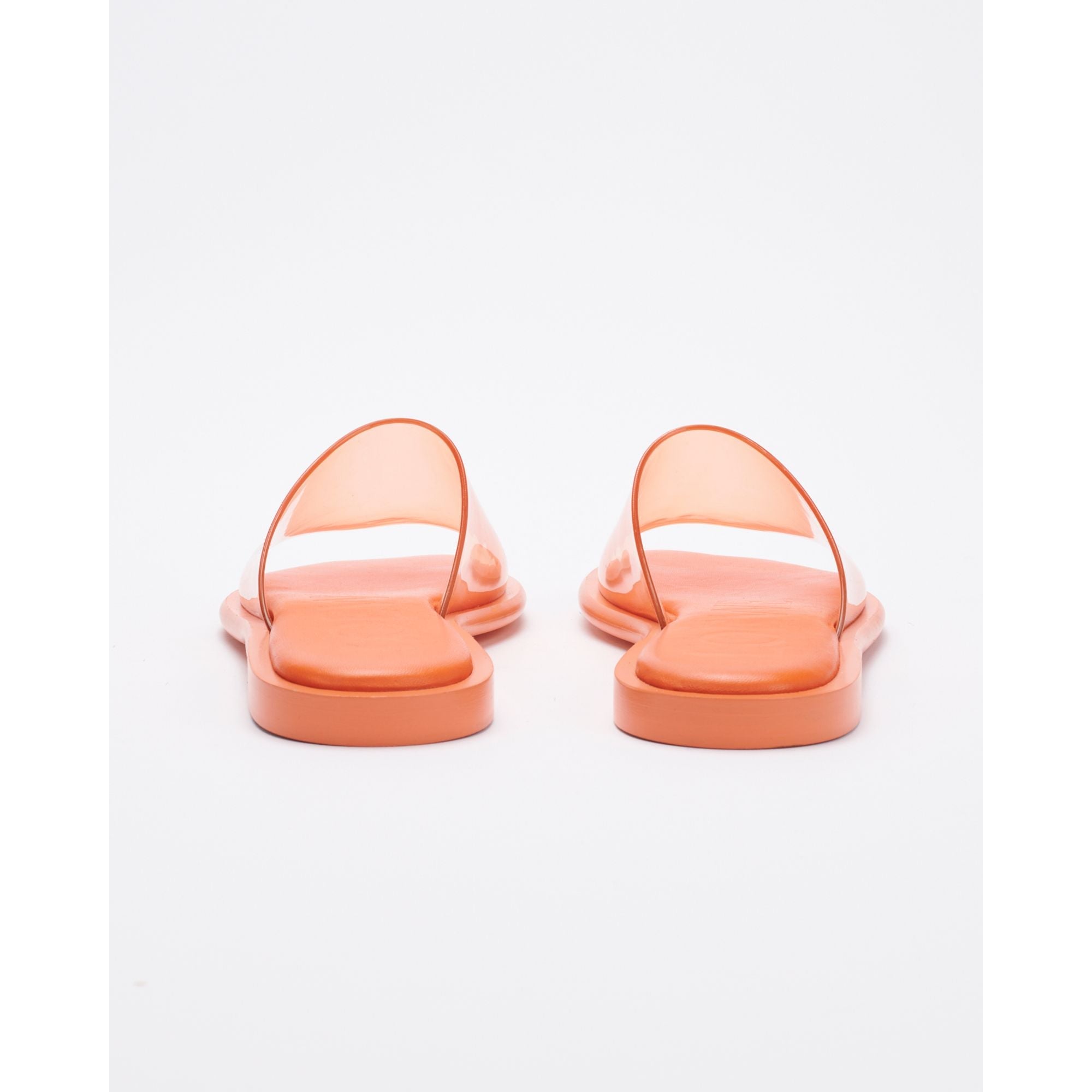 Women Petal Slide - Transparent Orange
