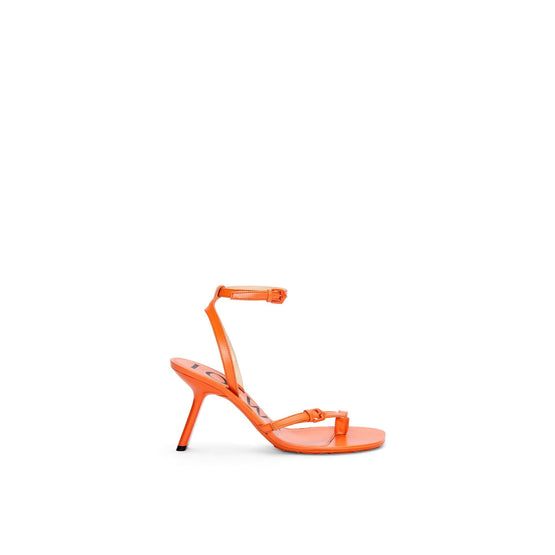 Women Petal Stiletto Sandal 90 - Orange