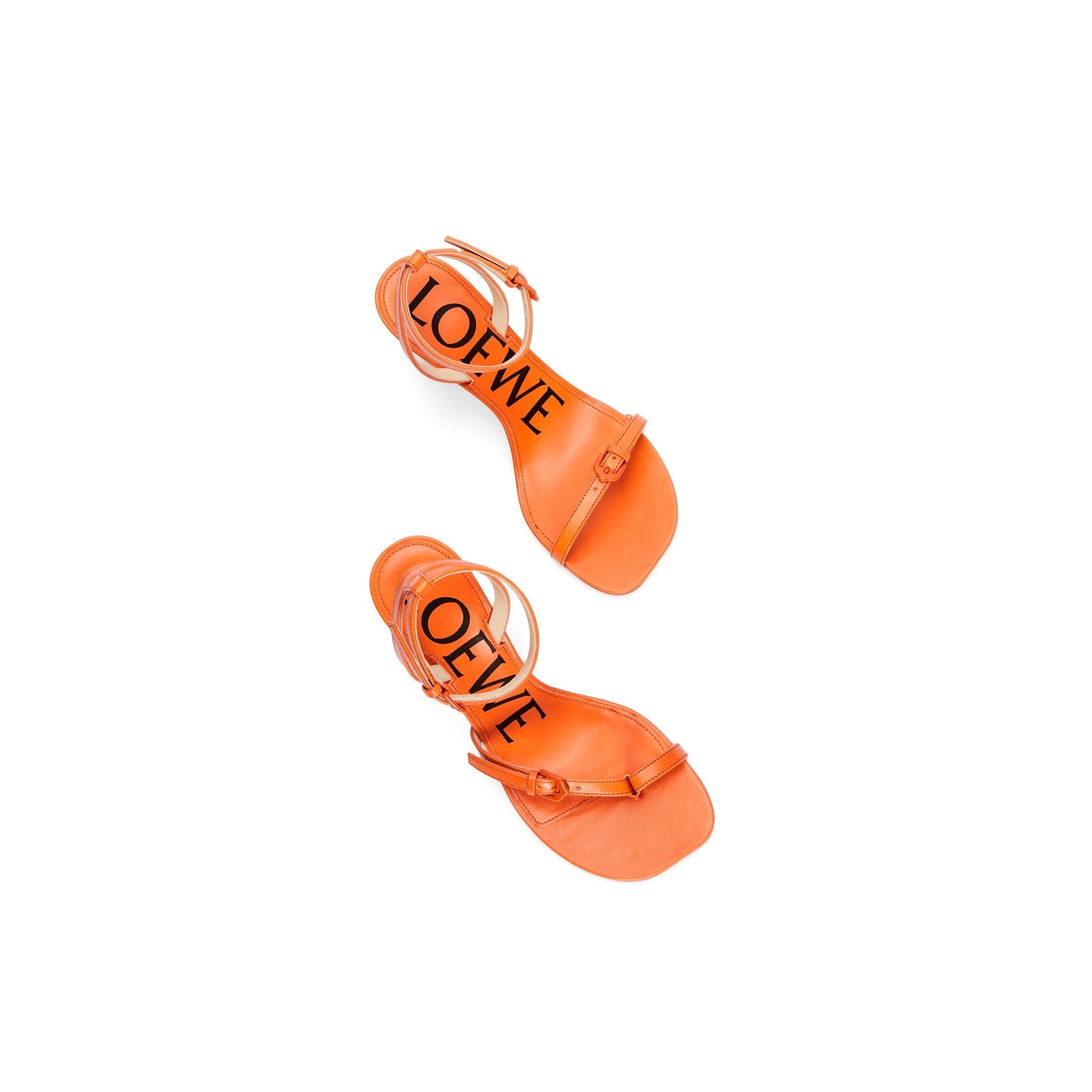 Women Petal Stiletto Sandal 90 - Orange