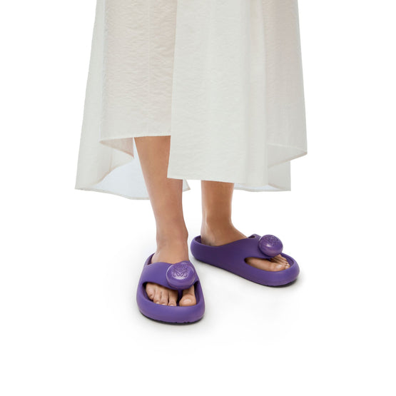 Women Foam Pebble Toe Post - Purple