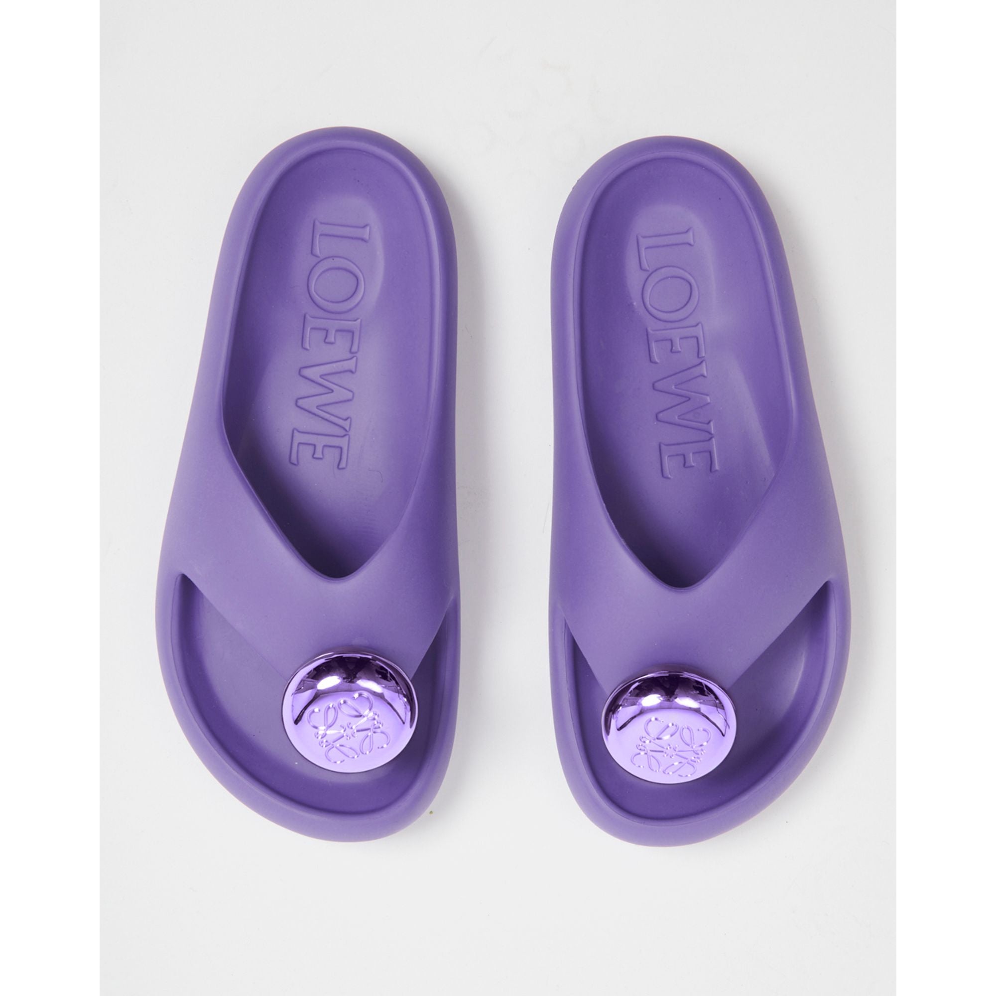 Women Foam Pebble Toe Post - Purple