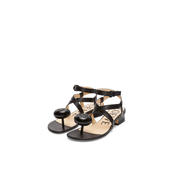 Women Calle Pebble Sandal 25 - Black