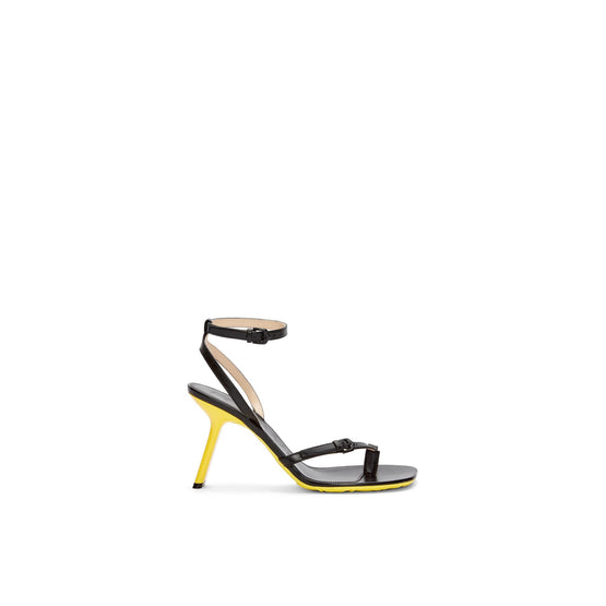 Women Petal Stiletto Sandal 90 - Black
