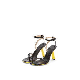 Women Petal Stiletto Sandal 90 - Black