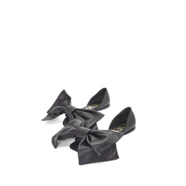 Women Toy Bow D'Orsay - Black