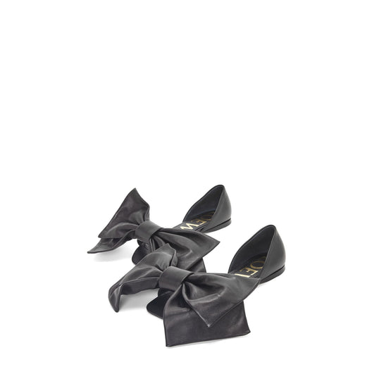 Women Toy Bow D'Orsay - Black