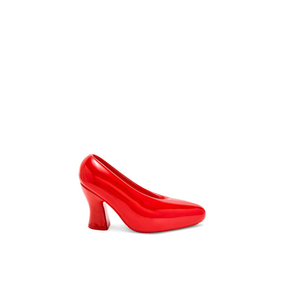Women Comic Lacquered Foam Pump 90 - Shiny Red
