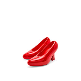 Women Comic Lacquered Foam Pump 90 - Shiny Red