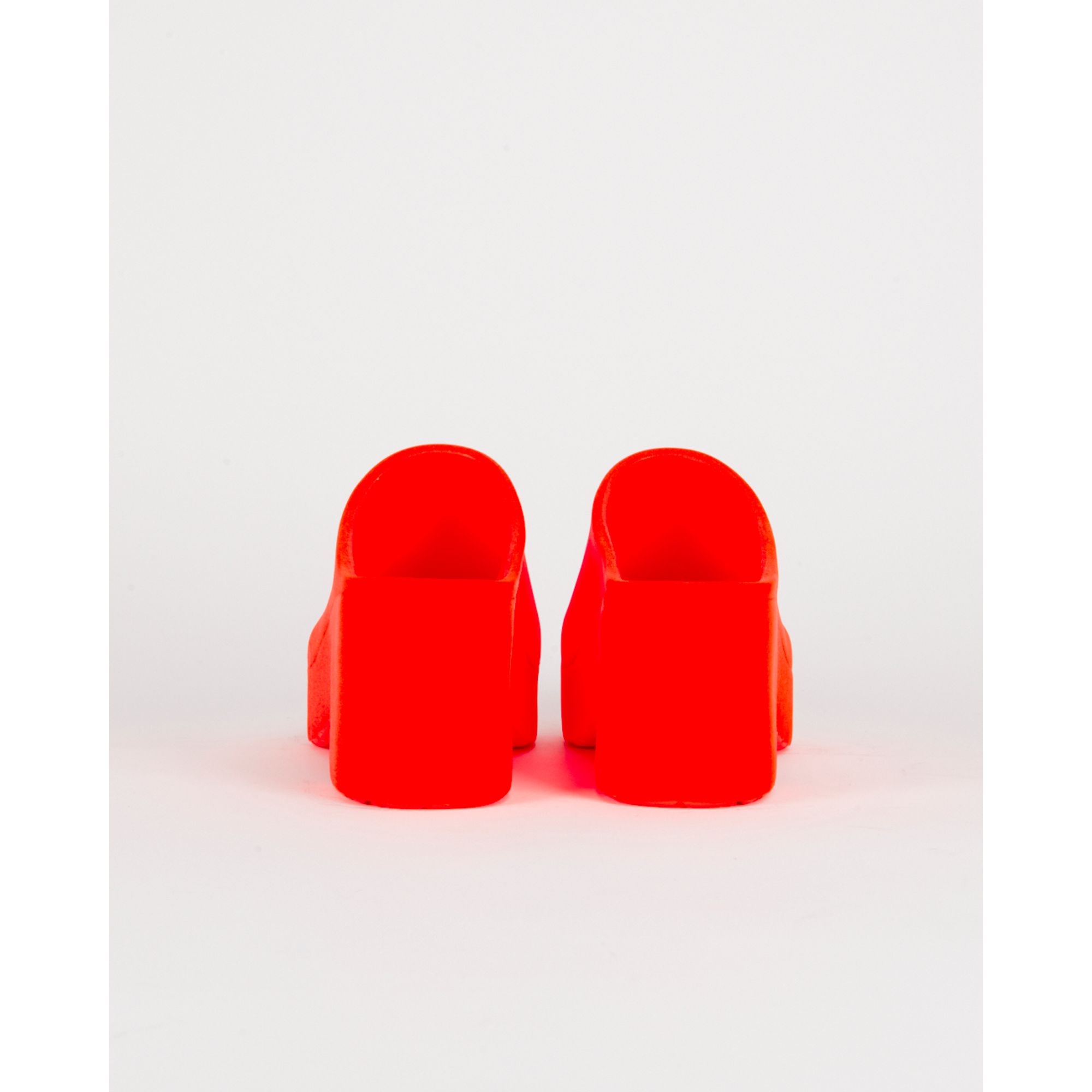 Women Foam Clog 90 Flock - Neon Orange