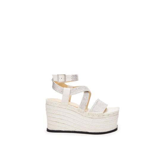Women Petal Espadrille Platform 110 - Almost Optic