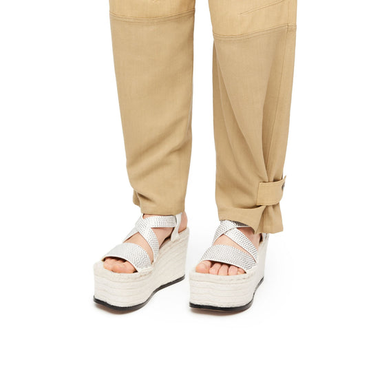 Women Petal Espadrille Platform 110 - Almost Optic