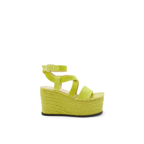 Women Petal Espadrille Platform 110 - Lime