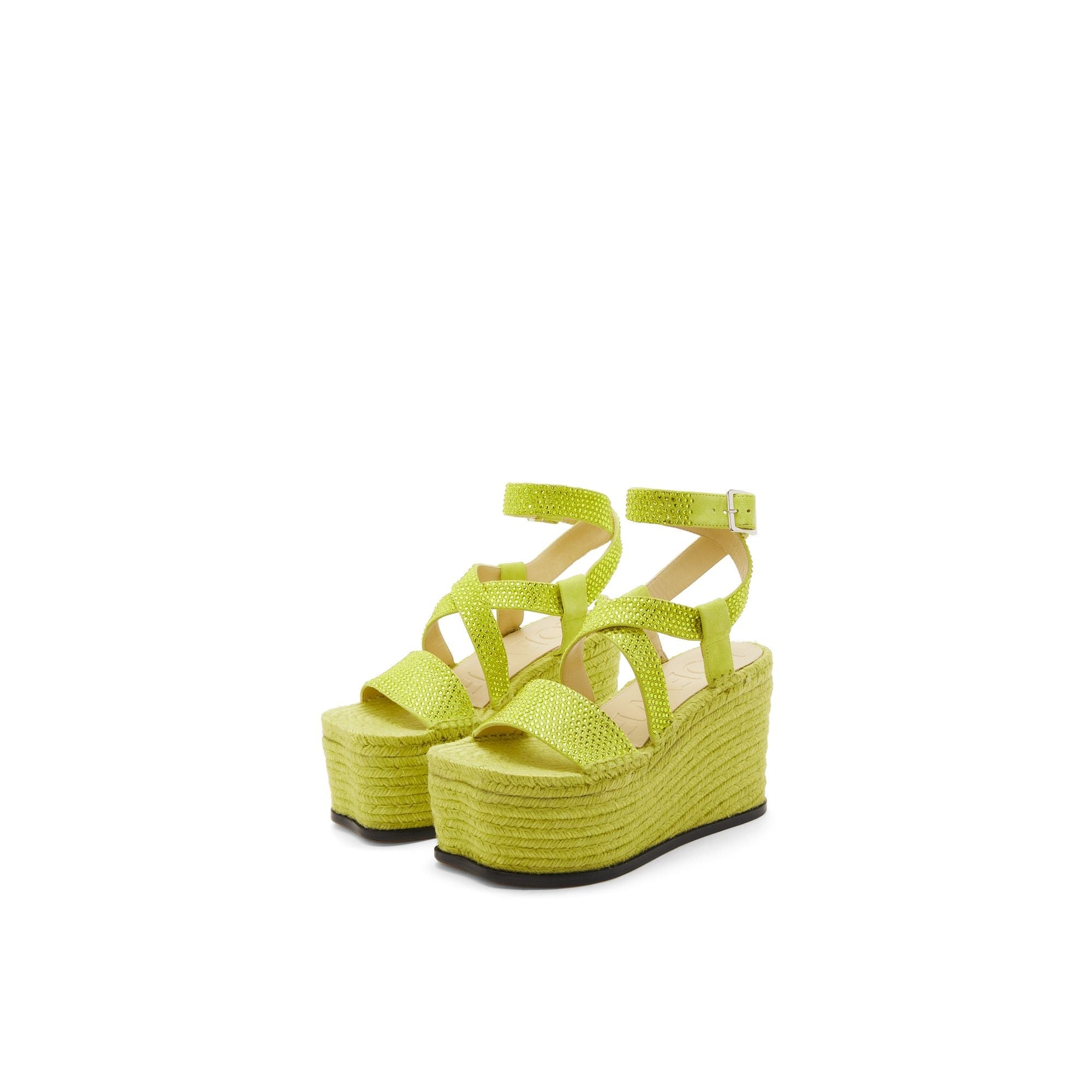 Women Petal Espadrille Platform 110 - Lime