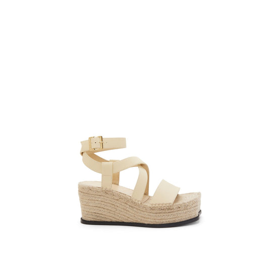 Women Petal Espadrille Sandal 80 - Oat Milk