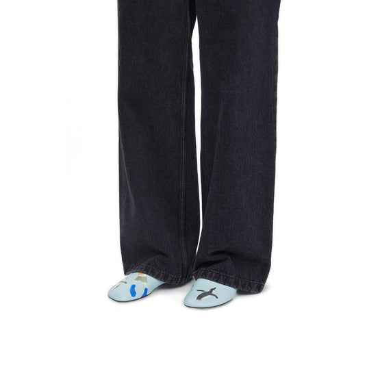 Women Toy Slipper Print Sf - Blue Iceberg