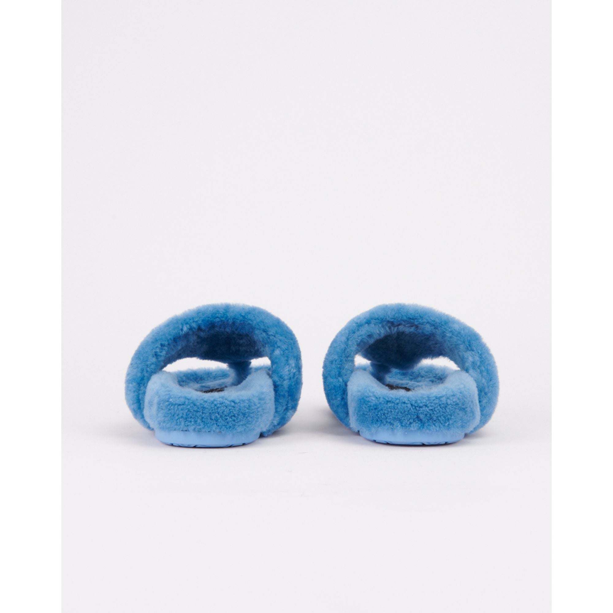 Women Ease Shearling Sandal - Light Denim