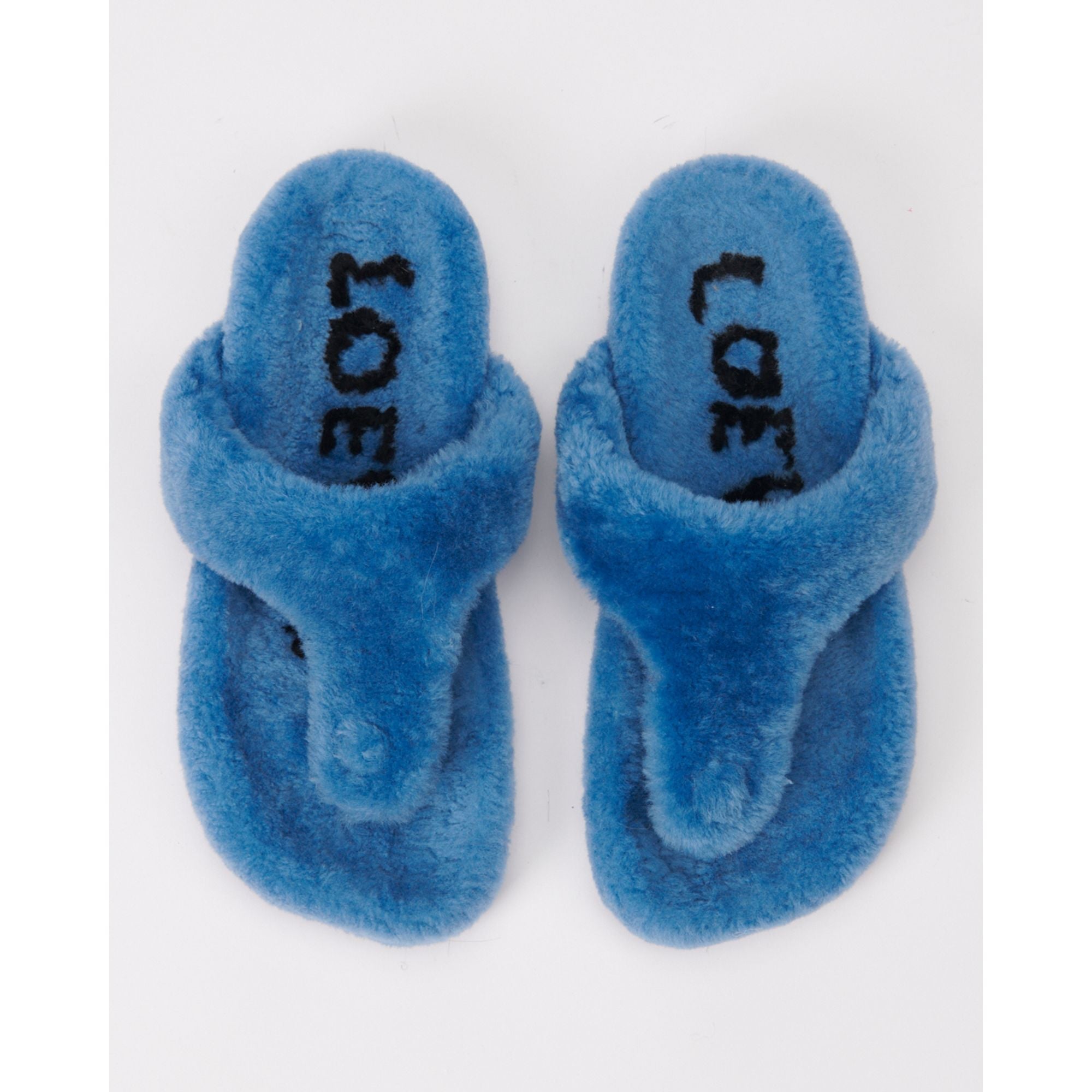 Women Ease Shearling Sandal - Light Denim