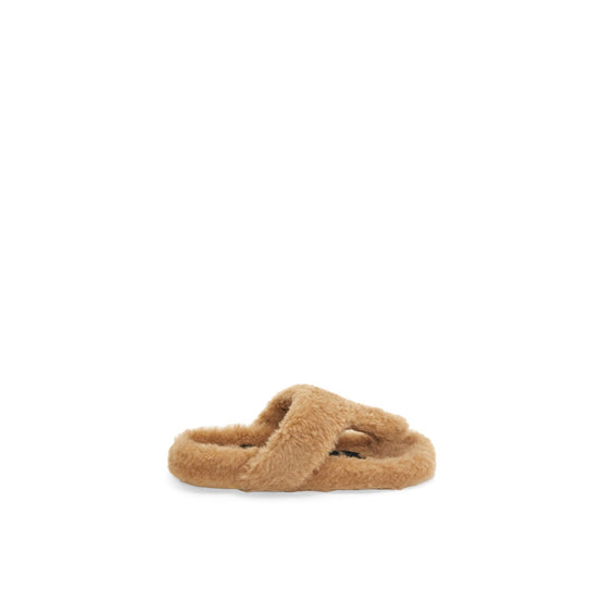Women Ease Shearling Sandal - Medium Concealer