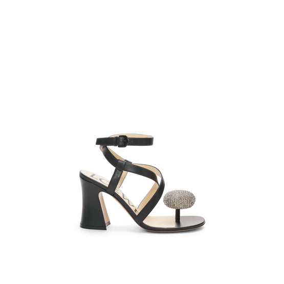 Women Calle Pebble Sandal 85 - Black