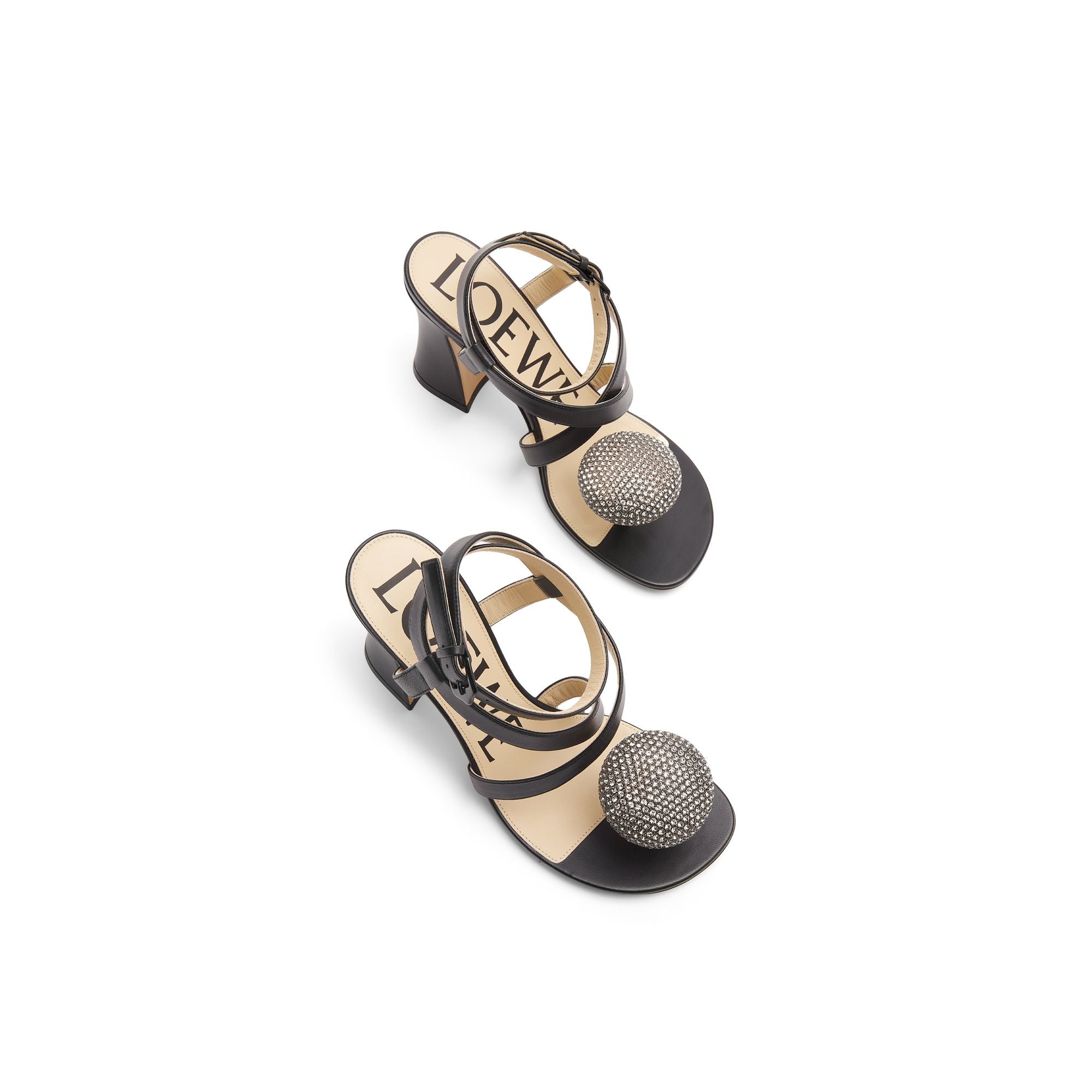 Women Calle Pebble Sandal 85 - Black