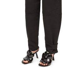 Women Petal Flower Sandal 90 - Black