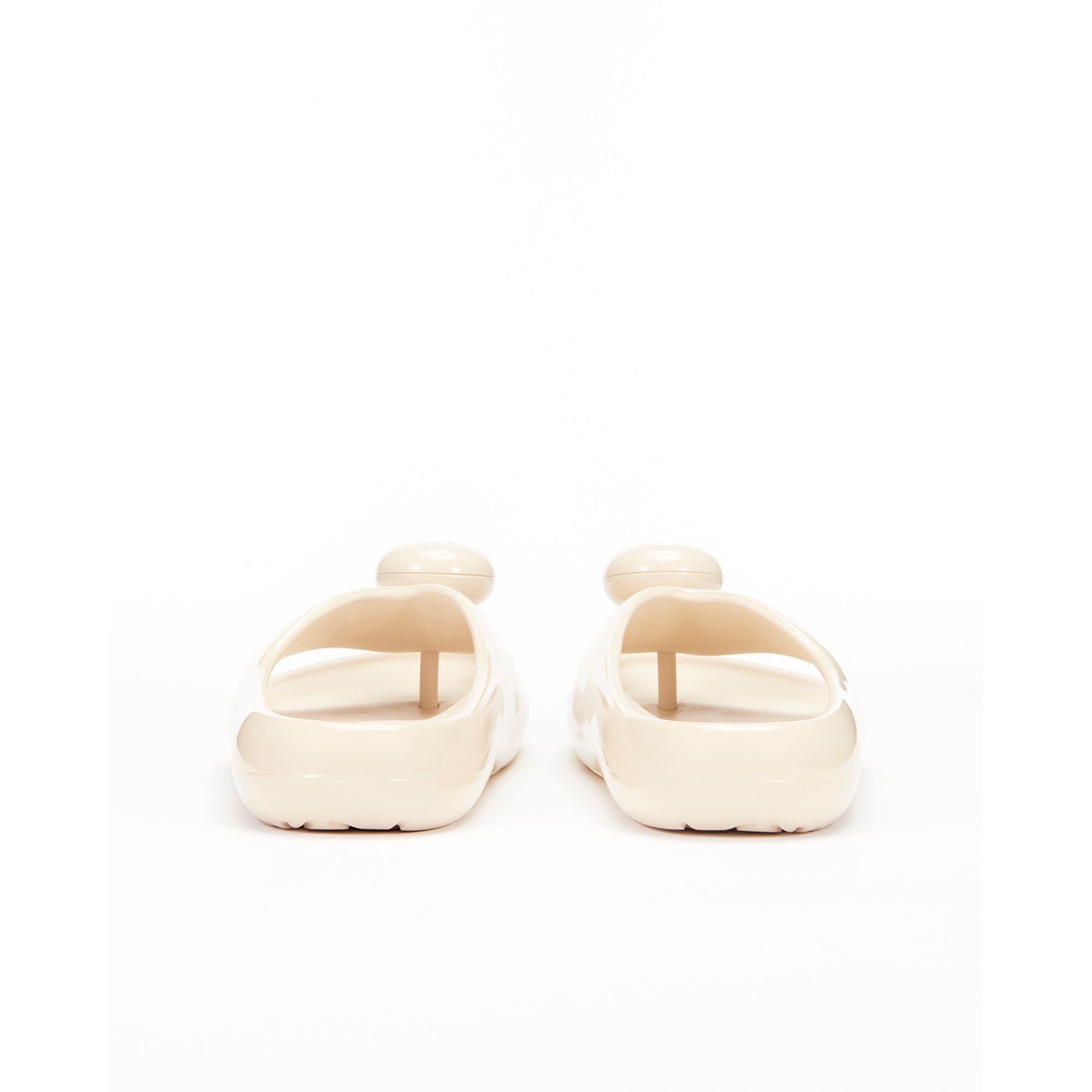 Women Foam Pebble Toe Post Glossy - Light Powder