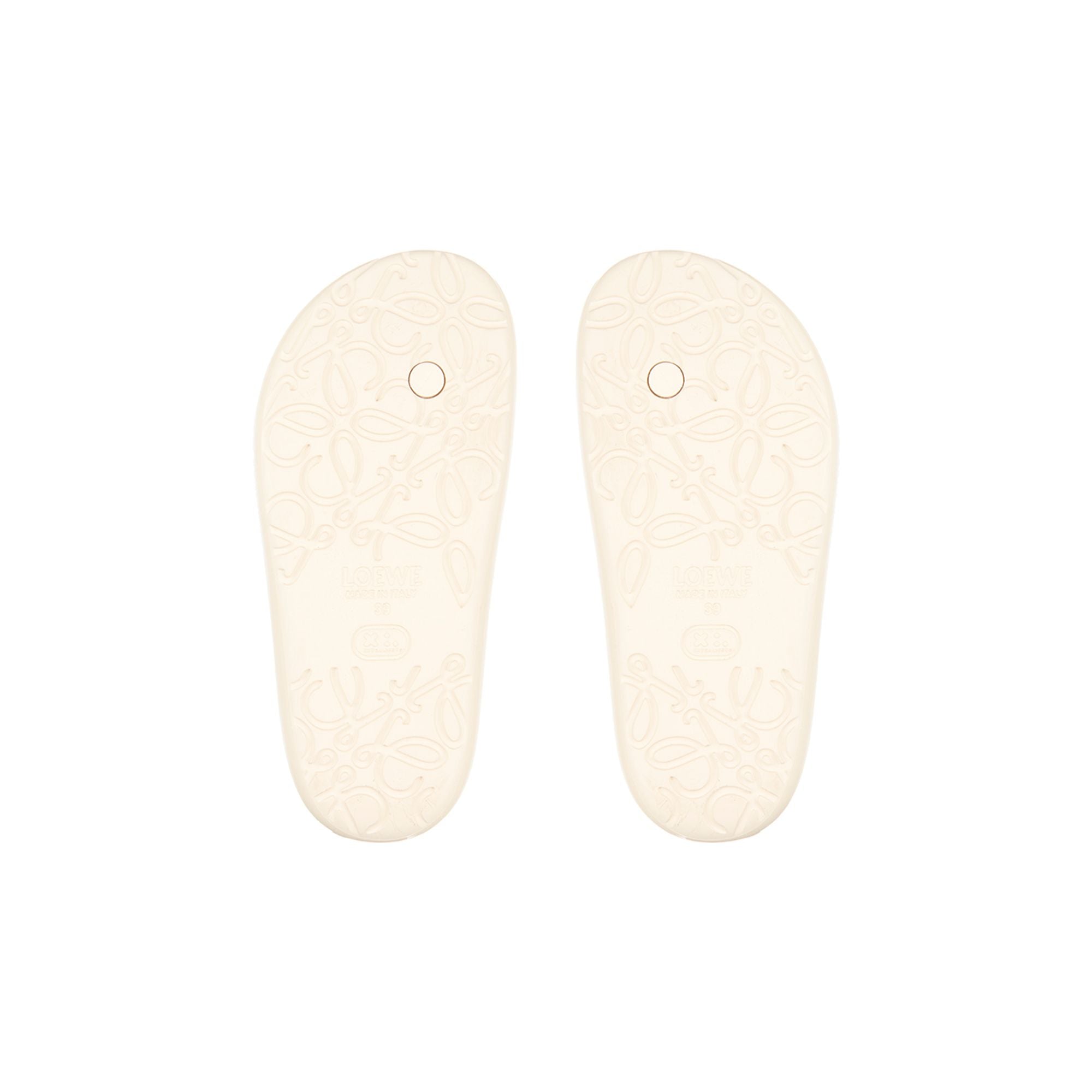 Women Foam Pebble Toe Post Glossy - Light Powder