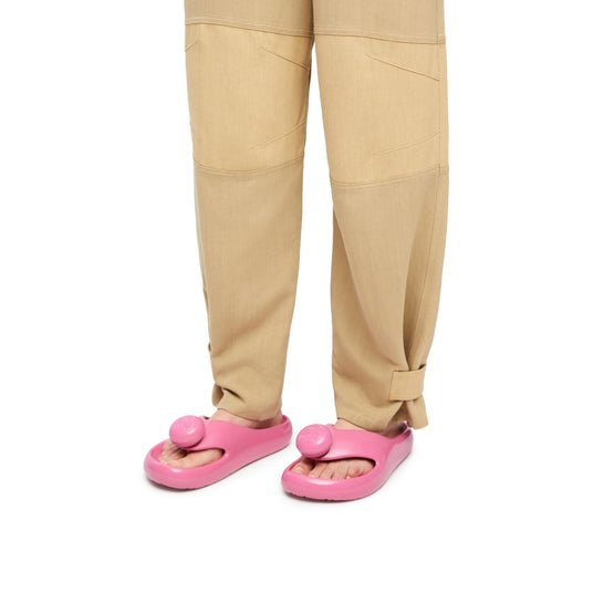 Women Foam Pebble Toe Post Glossy - Pink